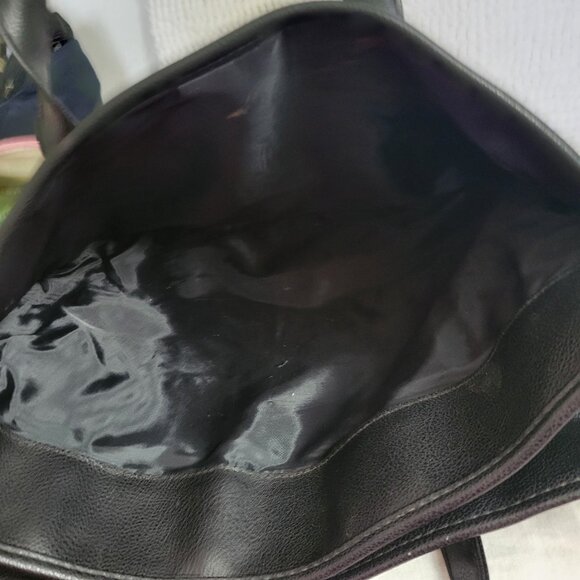 Heritage Portfolio bag Vinyl Zipper Top 3 section pockets briefcase soft sided - Picture 7 of 15